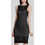 Black Halo NWT  Marianne Crochet Mini Dress Sz. 8 Photo 1