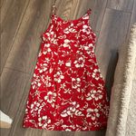 Original Hilo Hattie Hawaiian Red and White hibiscus flower floral Dress med Photo 3