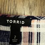 Torrid  Navy and Pink Plaid Cardigan size 1xl Photo 1
