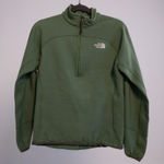 The North Face Womens Fleece Pullover Jacket Green 1/4 Zip Size M Photo 0