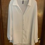 Massini Silky White Button Up Photo 0