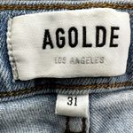 AGOLDE Sophie Ankle Skinny Denim Jeans Light Wash Stretch Zip Mid Rise Blue 31 Photo 2