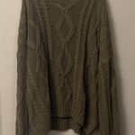 Princess Polly  Khaki Cable Knit Sweater Photo 0