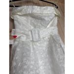 NWT Lulus Enviable Grace White Burnout Strapless Belted Midi Dress Wedding Sz M Size M Photo 5