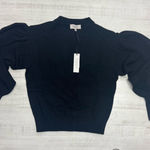 Martha Stewart cashmere/ wool crew neck Black Puff Sleeve Sweater Size XS Photo 0