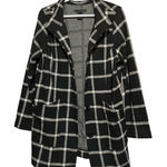 Grace Elements  Women's Black White Checkered Button Front Jacket Size L‎ Photo 0