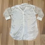 Victoria's Secret Victoria’s Secret M/L vintage gold label White lace button up blouse long sleeve Photo 3