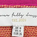 Never Full Dressed Pink Long Cardigan Hidden Closure Size 4 Photo 4