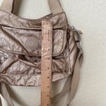 Kipling  Felix Cloud Metal Platinum Metallic Nylon‎ Satchel Crossbody Photo 3