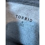 Torrid Gray Colorblock Striped Hoodie Sweatshirt Women 1X 0X Casual Oversized Photo 3