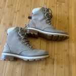 Sorel  Women's Lennox Gray and Cream Lace Up Boots Photo 3