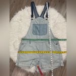 American Eagle π Outfitters Blue and White Striped Overalls Size L Photo 2