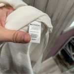 Athleta Cloudlight Asym Side Tie Tank Sea Salt White Womens Size Medium *Flaw Photo 5