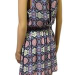 Olsenboye Sleeveless Geometric Print Cinched Waist Keyhole Back Dress Womens S Photo 3