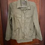 Anthropologie  Level 99 Utility Jacket Shirt in Green L Photo 1