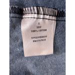 Klesis Strapless Blue Denim Tiered Midi Dress Size Small Photo 5