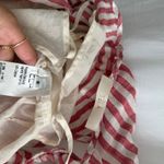 TELA Red White Striped Midi Dress Size S Lightweight Cotton Blend Photo 3