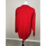 STRATHSPEY Womens Cardigan button up red pockets made in Scotland size L Size L Photo 1