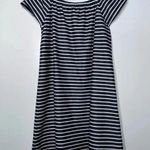 Madewell NWOT Melody Nautical Stripe Off The Shoulder Dress Size Medium Photo 7