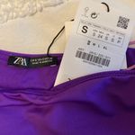 ZARA NWT  Purple One-Shoulder Bathing Suit Photo 3