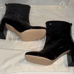 Good American  Patent Leather Block Heel Booties Photo 8