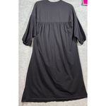 ZARA  Black‎ Cotton Sz S Shirt Dress Lagenlook Oversized Photo 3