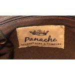 Panache  Leopard Print Cowhide Red Plaid Crossbody Bag Purse READ Photo 7