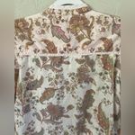 Harmony & Vine Floral Paisley Button Up Shirt Cottagecore Boho Peasant Sz Small Brown Photo 9