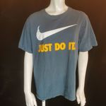 Nike  Just Do It Blue Short Sleeve Tee Shirt (M) Photo 1