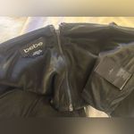 Bebe  Black Satin Zip-Up Top Photo 2