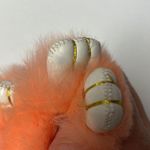 Faux Fur Coral Bunny Bag Charm Orange Photo 5