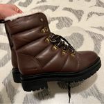 Cougar Vantage Brown Leather Fur Lined Lace Up Combat Winter Boots Size 6 NEW Photo 2