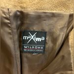 Maxima Wilson’s Lined Suede Pants Light Brown Low Rise Photo 1