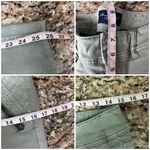 American Eagle  Women’s Army Green Moto Pants Low Rise Y2k Retro Grunge Biker 6 Photo 3