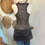 BKE Sheer Snakeskin Print Cinch Waist Tank Top Y2K Night Out Clubwear Mesh M Black Size M Photo 4
