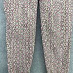 Ann Taylor LOFT  Women's Pants Capri Beige Pink Size 0P Marisa Petite Printed Photo 9