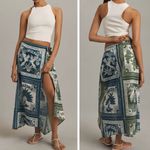 Farm Rio Contrasting Wrap Midi Skirt, Size S Photo 1