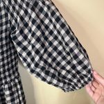 Little Lies Gingham Off the Shoulder Size Small Black White Tiered Midi Dress Black Photo 4