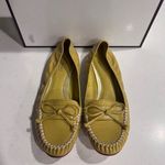 Coach  Junie Mimosa yellow Patent‎ Leather Moccasin Loafer Flats NIB Photo 1