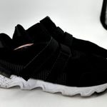 Sorel Kinetic Lite Strap Walking Sneakers Perforated Suede Strap Accent Black 10 Photo 2