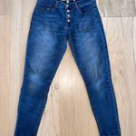 Ashley Mason Medium Wash Jeans Button Fly Size 7 Photo 0