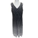 Lane Bryant  Polka Dot Black White Sleeveless Dress 18/20 Lined‎ Spring Party Photo 1