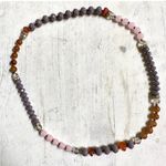 Pink purple orange beaded necklace Photo 1