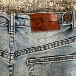 One Teaspoon  Harlem's Denim Rolled Harlets High Rise Fitted Shorts Photo 7