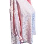 Barbie Les Rêveries Pink Floral Print 100% Silk Top Size 8 Photo 6