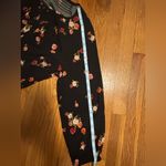 J. Jill Black Floral Long Sleeve Dress Photo 14