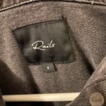 Rails  Oversized Star Patch Faded Denim Jacket Black Womens Size Small Photo 5