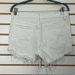 Pistola Sz 30 White High Rise Cut off Denim Shorts Frayed Distressed Photo 2