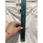 Earl Jean White Embroidered Rhinestones Denim Jeans Size 14 Straight Logo Photo 1