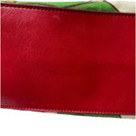 Tommy Hilfiger Vintage Red Orange Flowers Floral Canvas Satchel Purse Photo 3